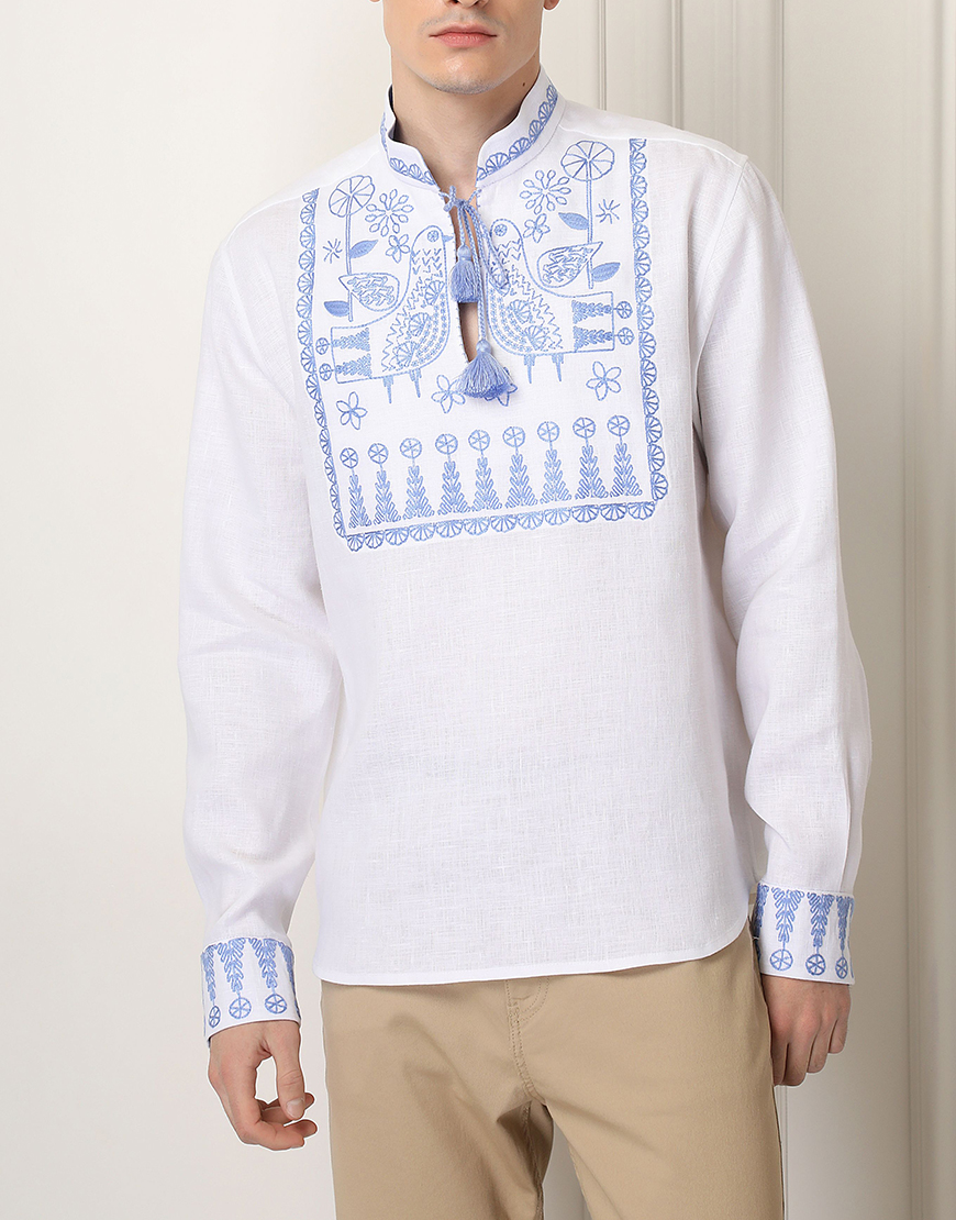 k4-OSJzg Зозуля біла сорочка FOBERINI (FOBERI_SS22102) - фото 2