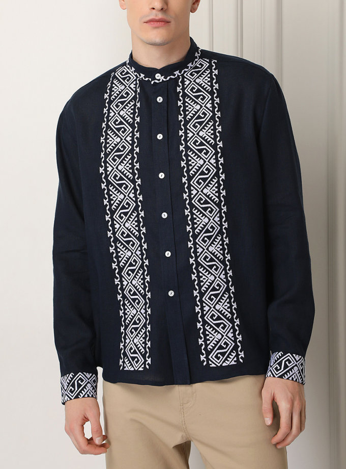 Дніпро синя сорочка FOBERINI (FOBERI_01036)