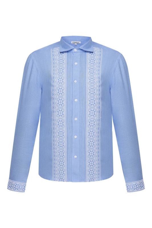 Рідний край блакитна сорочка FOBERINI (FOBERI_01039)
