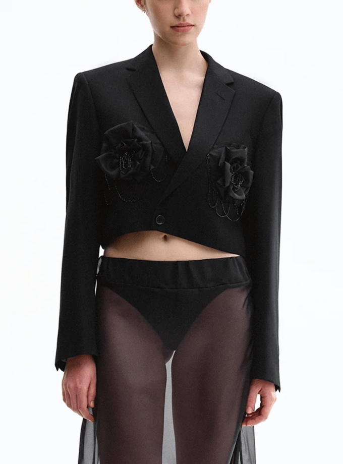 Жакет з квітами із органзи JJSQUEE (JJ_0023-1) - фото 7