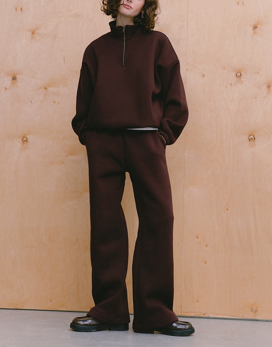 піп Штани широкі шоколад BALCONY GARMENT (BLCN_1177) - фото 2