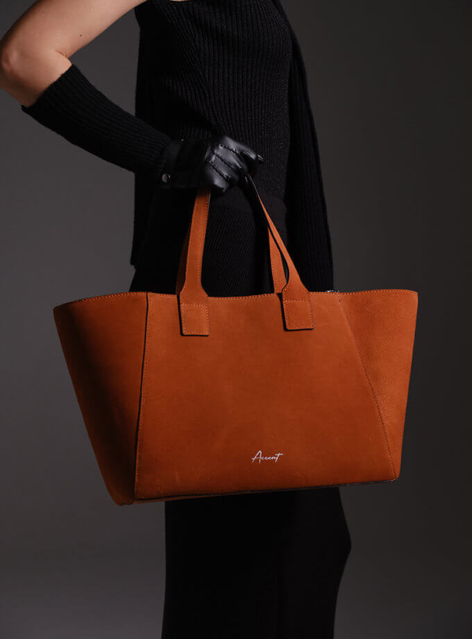 Сумка-шоппер Terracotta Suede Shopper ACCENT (ACC_TSS 45S)