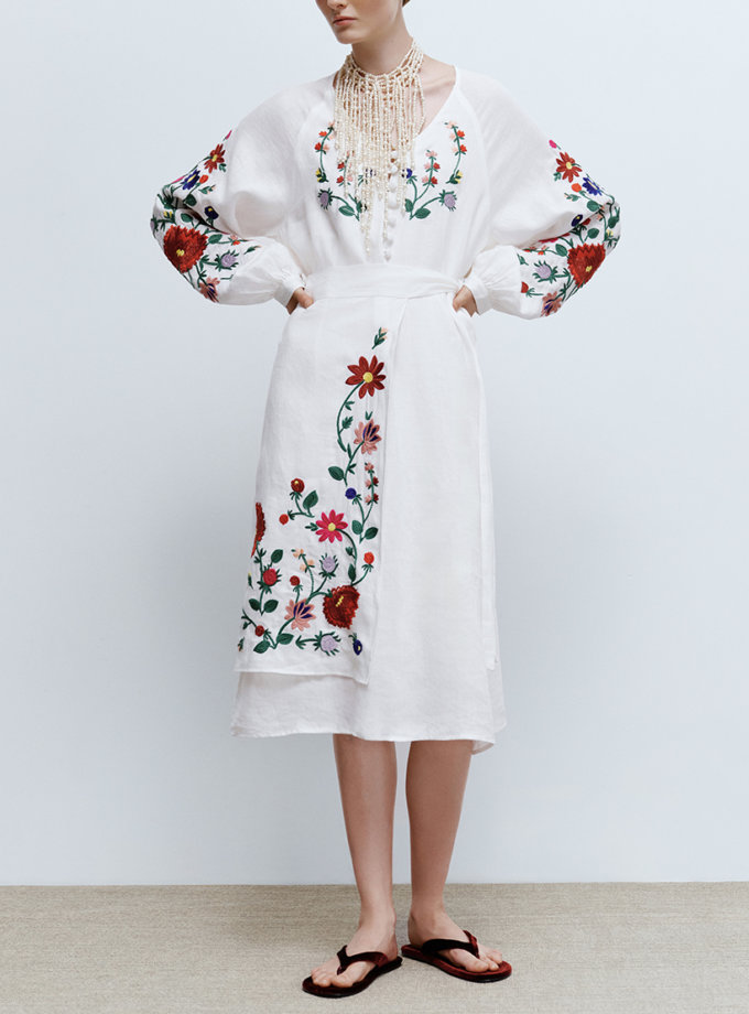 Сукня Розмай стилізована з запаскою GAPTUVALNYA (GPTV_AA_5333)