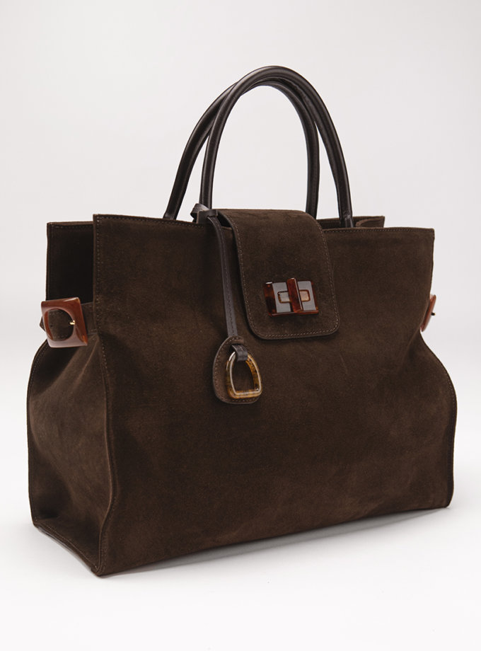 Сумка Etape ss24 Milano Grande Chocolate Suede ETAPE (ETP_ss24_Milano_Grande_Chocolate_Suede)
