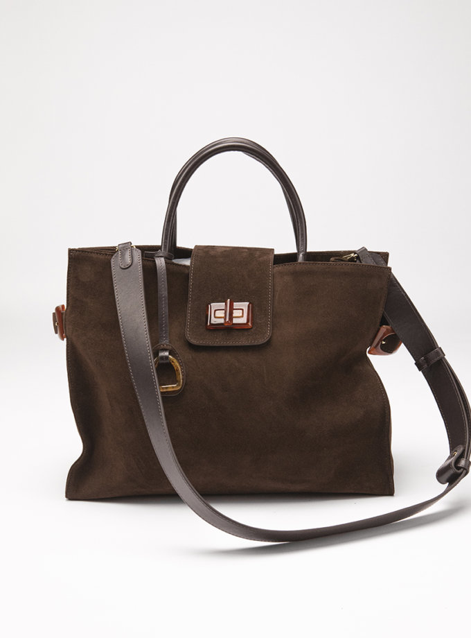 Сумка Etape ss24 Milano Grande Chocolate Suede ETAPE (ETP_ss24_Milano_Grande_Chocolate_Suede)