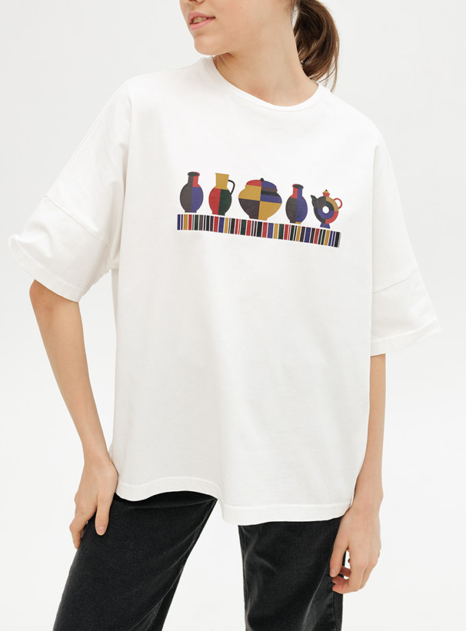 Футболка з принтом ANNA YAKOVENKO (AY_3820)