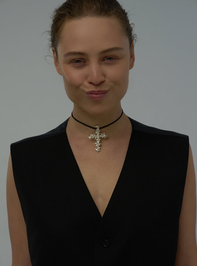 Кулон Хрест в яблуневому цвіті ROCKAH (RCKH_PES-2223-3)