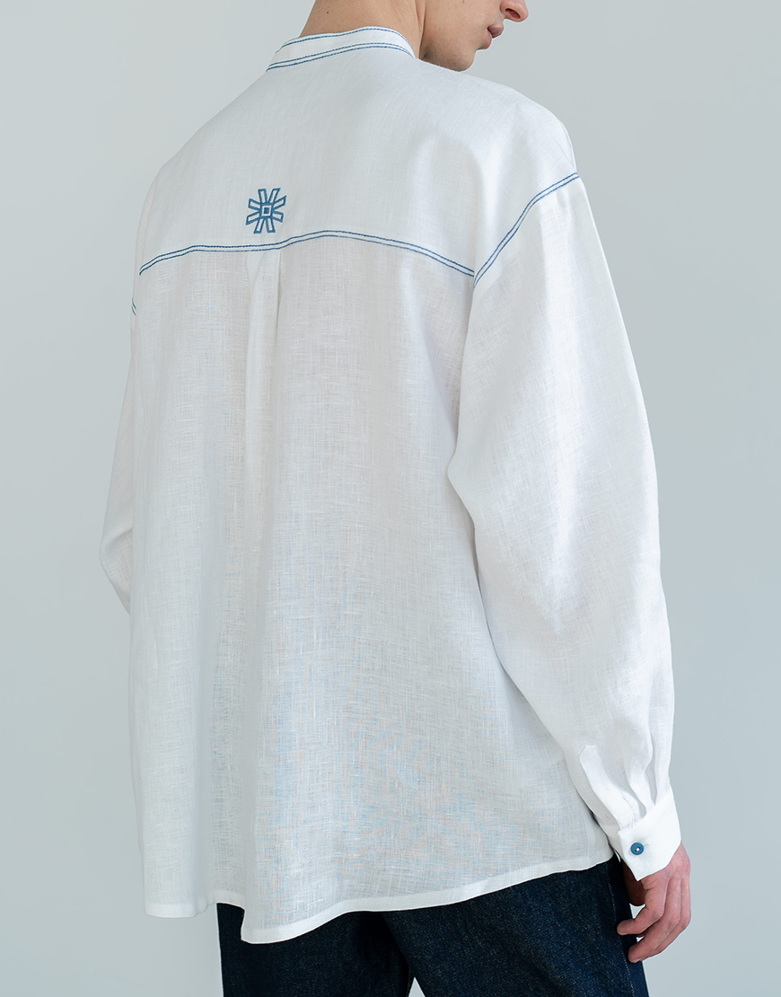 7uW5GSUUaQAj2AircVmO10TDS0IlImCefH93h9N9 Лляна сорочка з вишивкою Adam ETNODIM (ETN_Adam) - фото 4