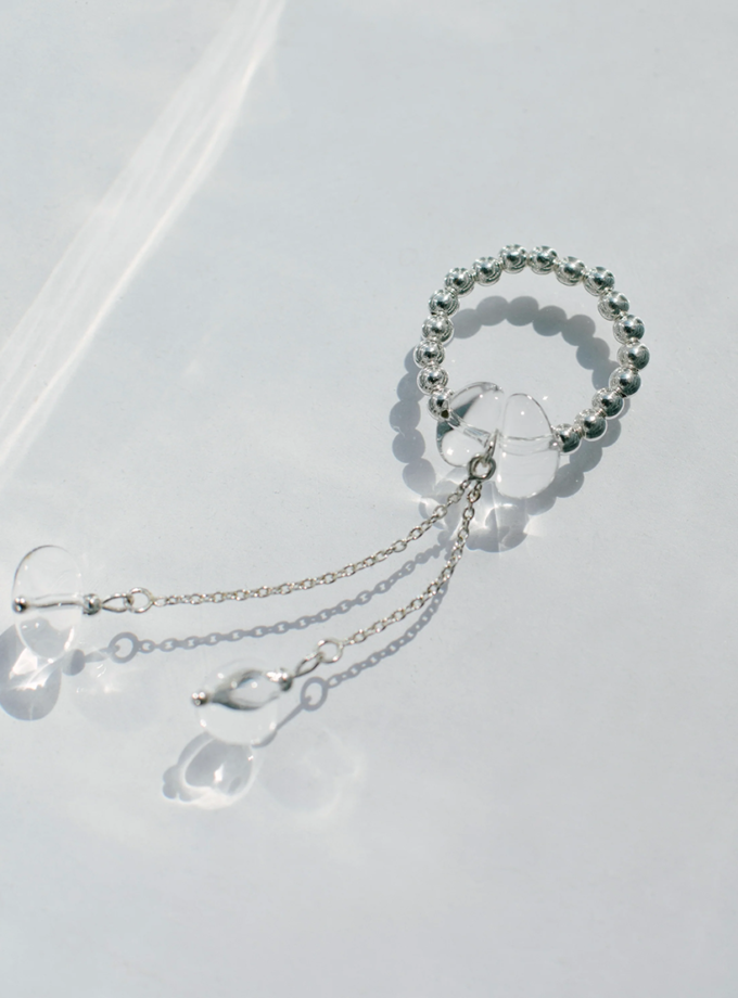 Каблучка Meduse з кварцем на подвійному ланцюжку ROTERSAND (RTRSND_MEDDZQ00028)