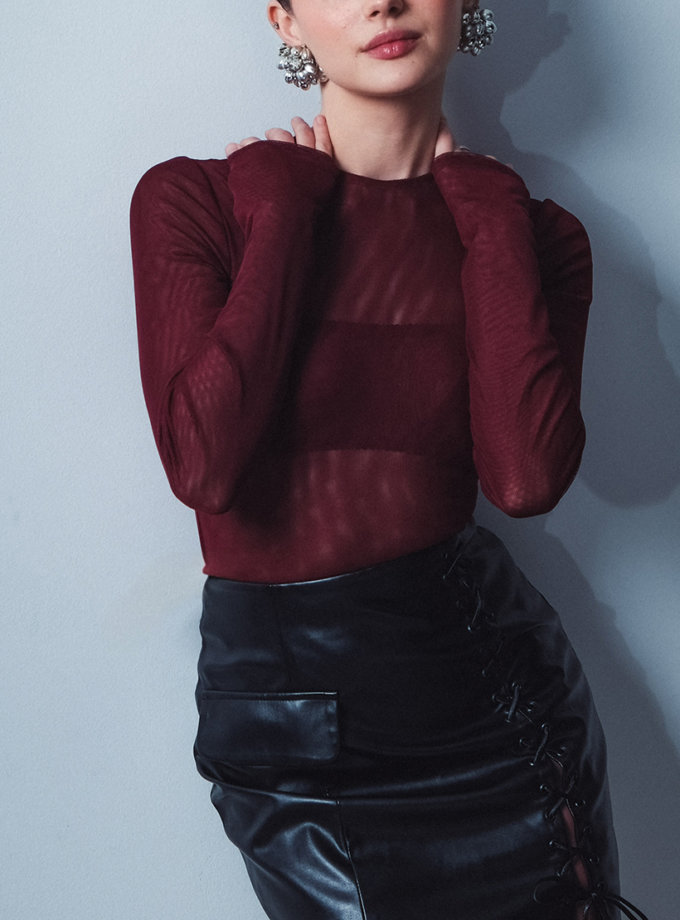 Боді бордовий Селензія ROSCA (RSC_bdst_burg-001)