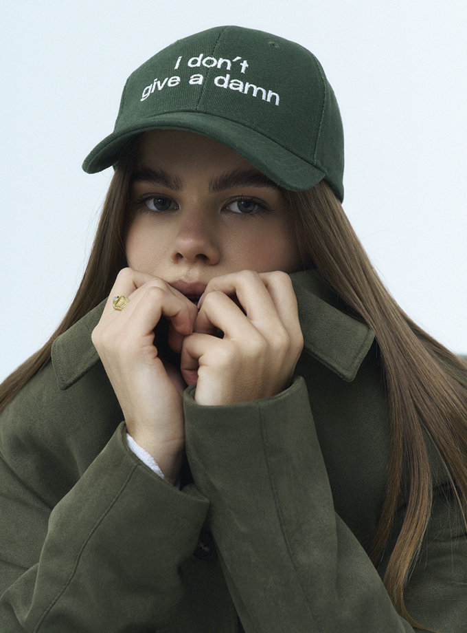 Зелена кепка I don't give a damn BITCHIN' (BTCH_BT_ZX11_24)