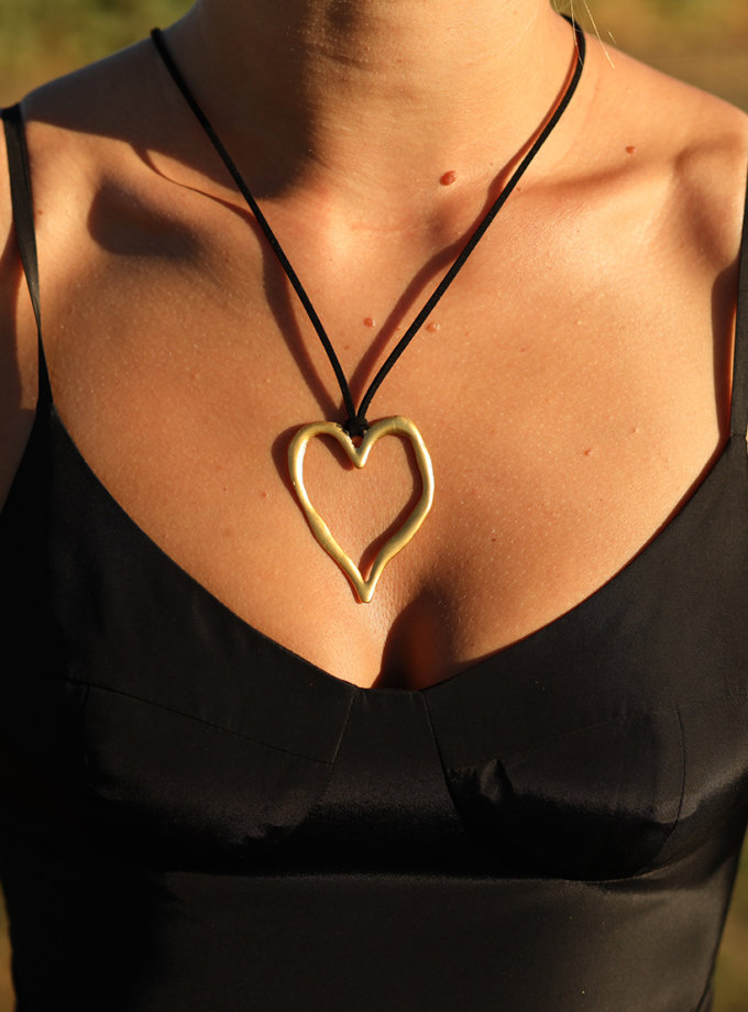 Намисто Golden heart on the rope ARKULYA (ARK_018)