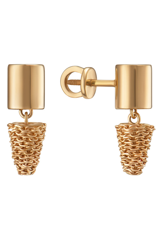 Моносережка Golden Rope four RIMMART JEWELRY (RAJ_ERA-067)