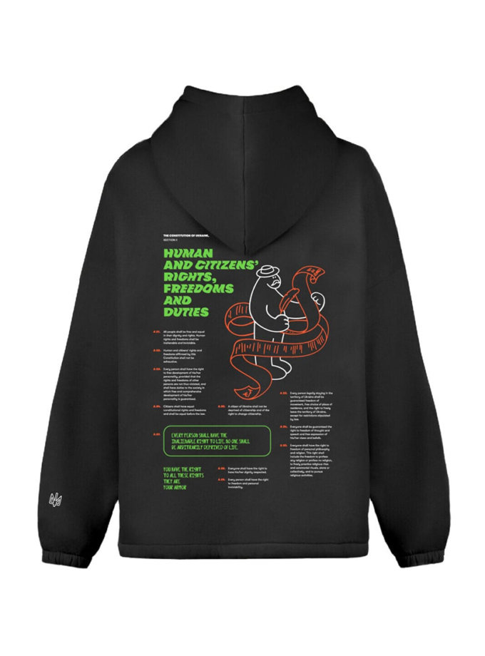 Худі Конституція чорне FMK (FMK_22331)