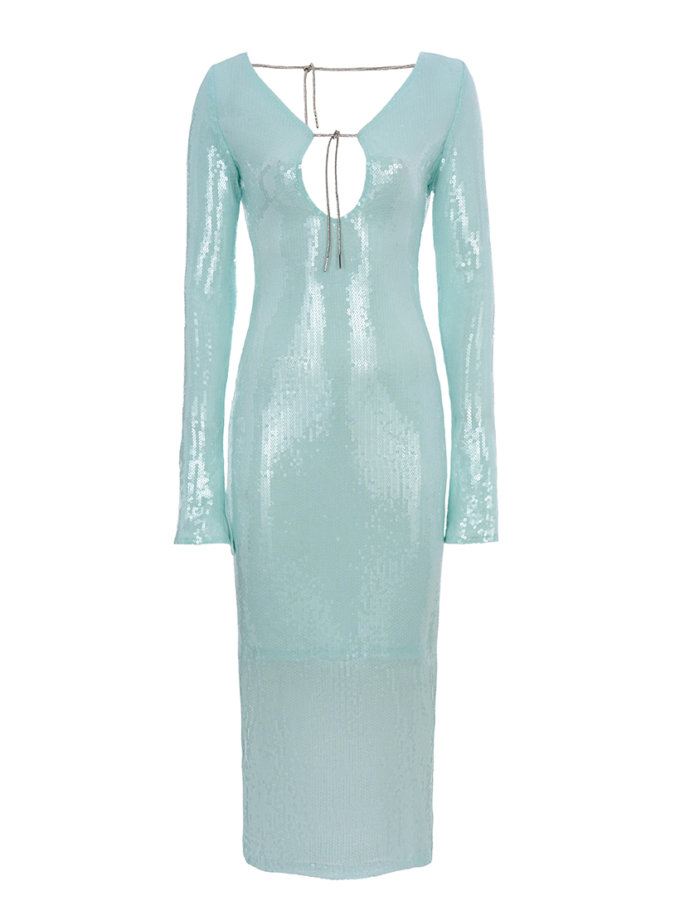 Сукня Грація у паєтках ментолова ROSCA (RSC_RSC_DRESS-0011/2)