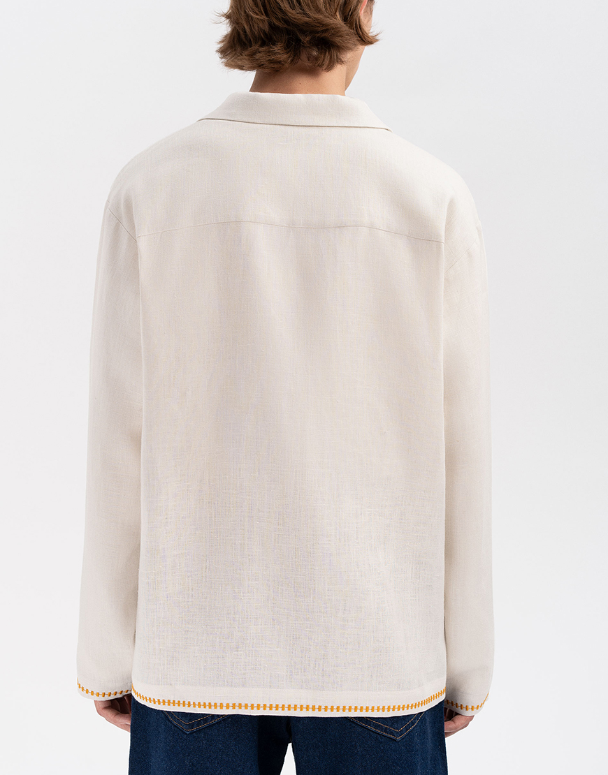 JCR1ahYFsBo7uRJHaD3v3zxQkNlhDbq9tDJDocsv Світла сорочка з кольоровою вишивкою Глід ETNODIM (ETN_Glid) - фото 6