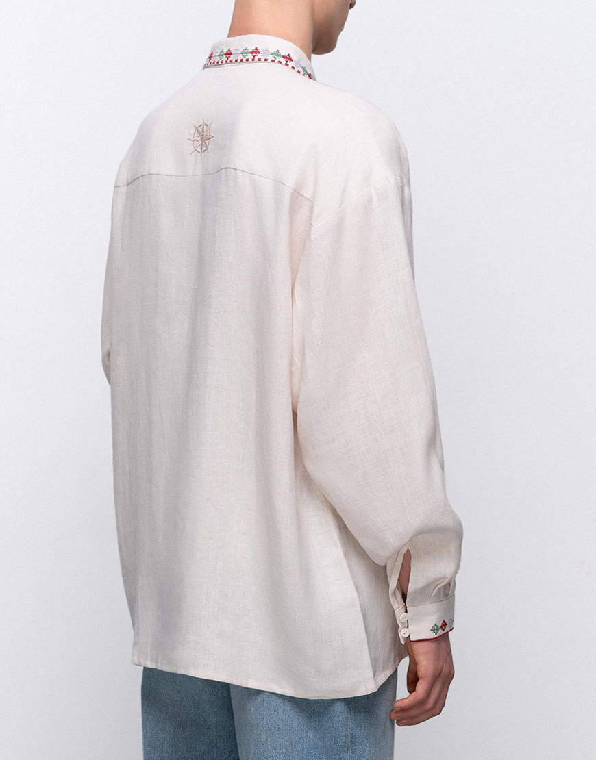 VgwjvIhERdnrGOuSS8A0eSAy0XPwNN46um5YFqCs Чоловіча вишита сорочка присвячена Сходу Abrykosy M ETNODIM (ETN_Abrykosy_M) - фото 6