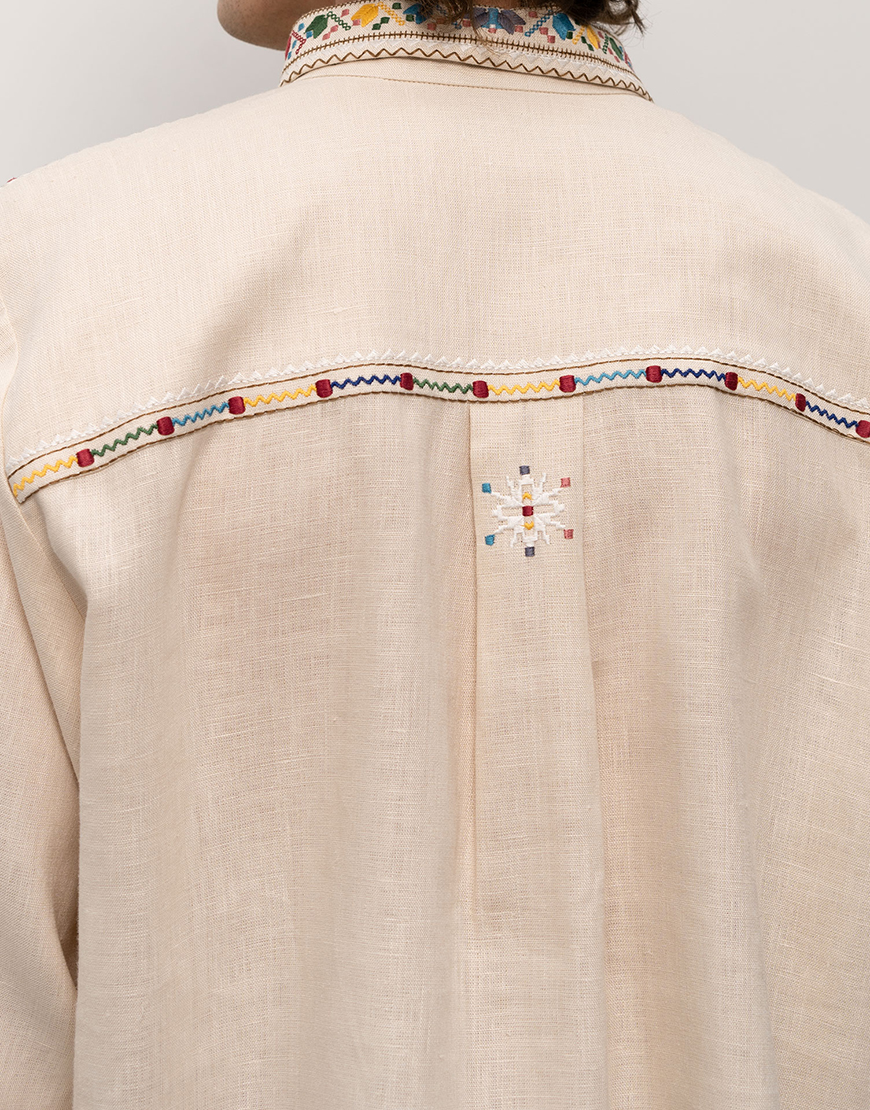 Wn3GjHWTfm4zkfGQUwuPOLtaCAmUDljWLZPPY8VY Чоловіча вишиванка з коміром регіон Поділля Veremiy ETNODIM (ETN_Veremiy) - фото 6