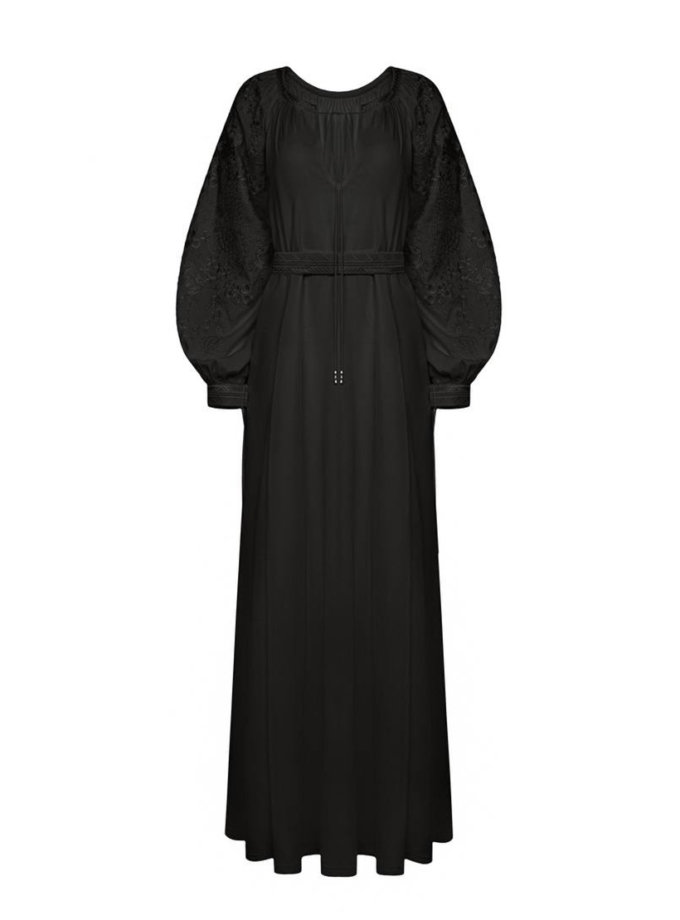 Чорна вечірня сукня GUSAK DESIGN (GSK_GSY_LOLCH_25)