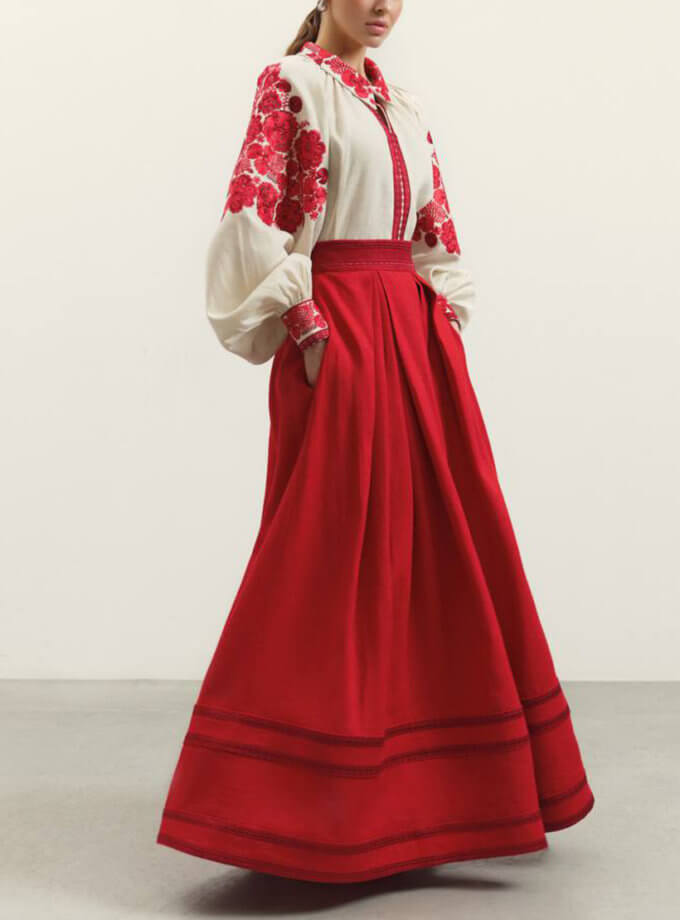 Яскрава червона спідниця GUSAK DESIGN (GSK_GSP_YG_24) - фото 7