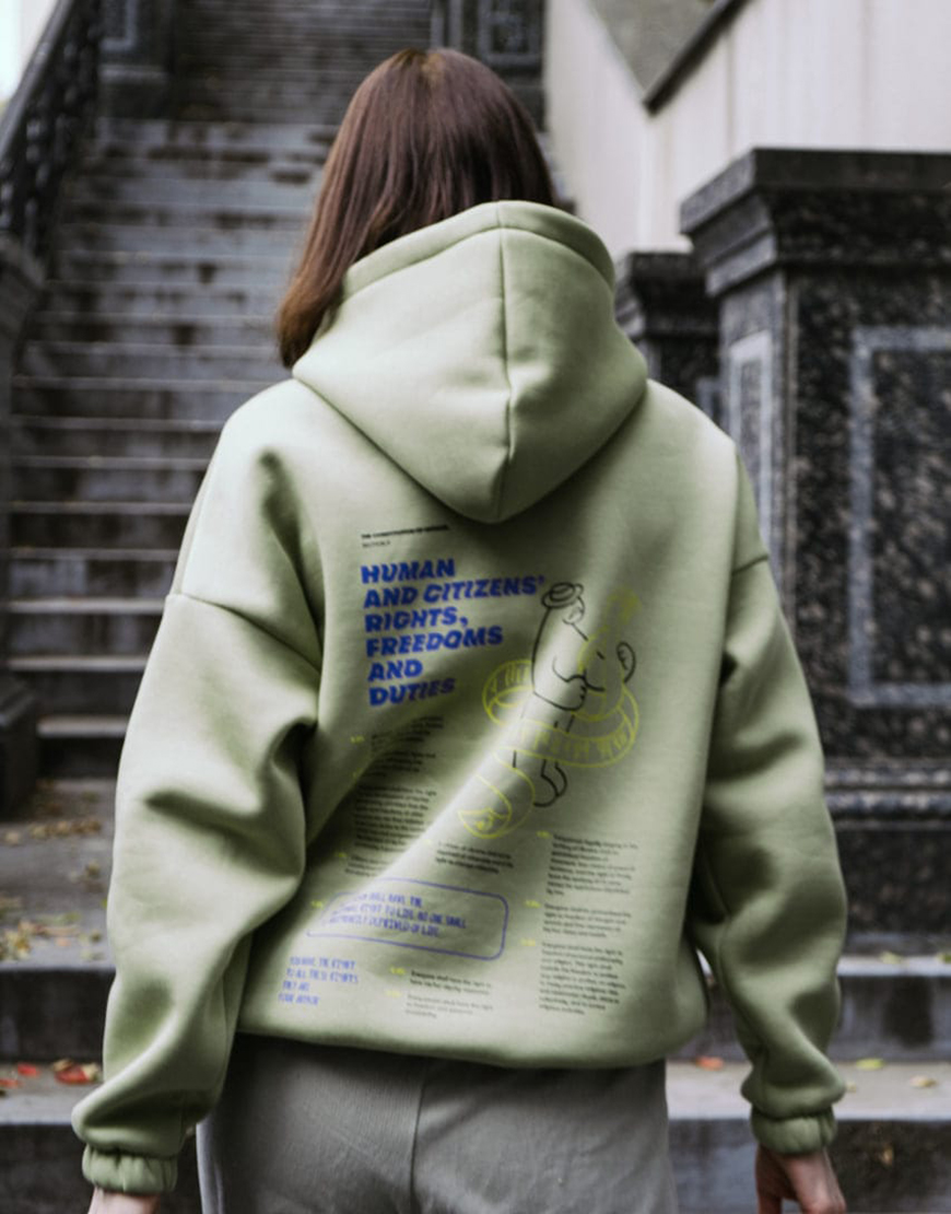 photo_8_2024-11-27_22-51-40 Худі Конституція зелене FMK (FMK_44215) - фото 3