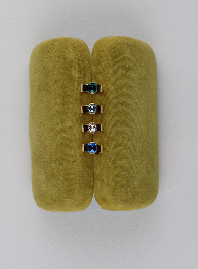 Каблучка Swarovski синя ARKULYA (ARK_038)