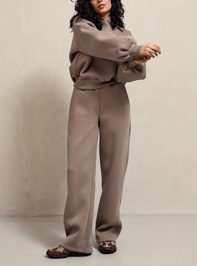 Штани флісові бежеві MOVE (MV_w24-209-004_trousers)