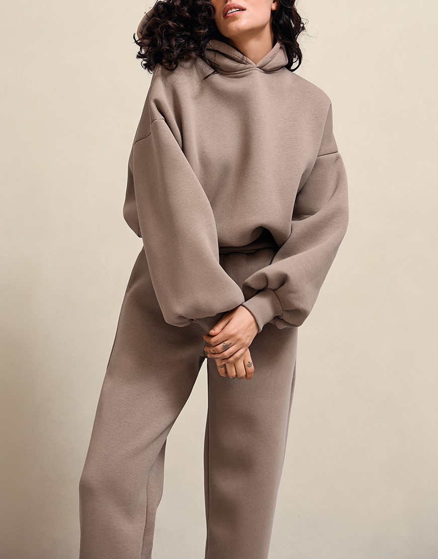 Бежевий 3 Штани флісові бежеві MOVE (MV_w24-209-004_trousers) - фото 3