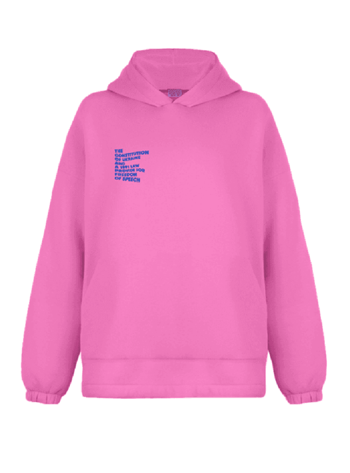 Худі Конституція рожеве FMK (FMK_22543)