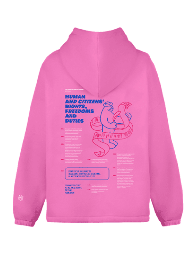 Худі Конституція рожеве FMK (FMK_22543)