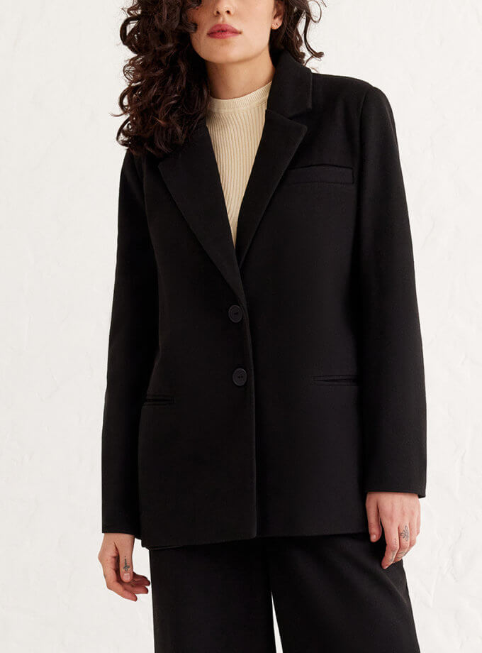 Піджак чорний MOVE (MV_s24-223-001_blazer)