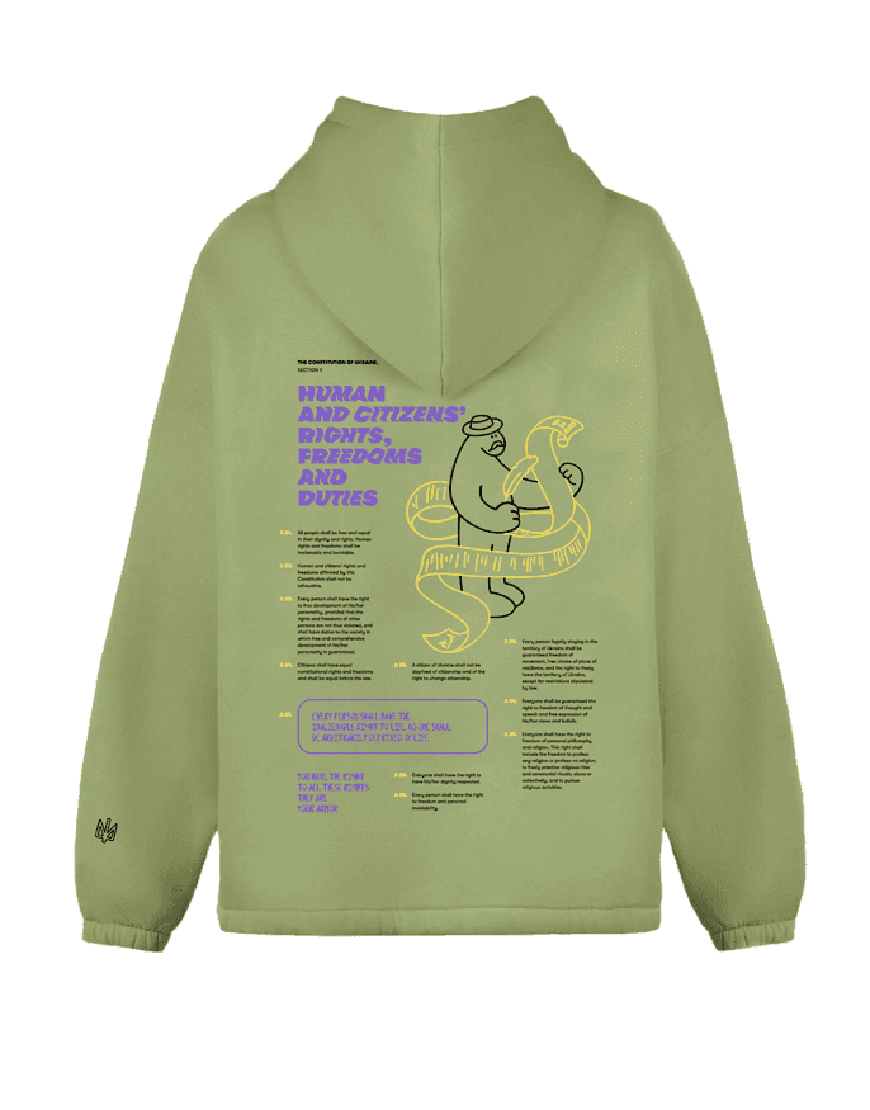 ііі Худі Конституція зелене FMK (FMK_44215) - фото 2