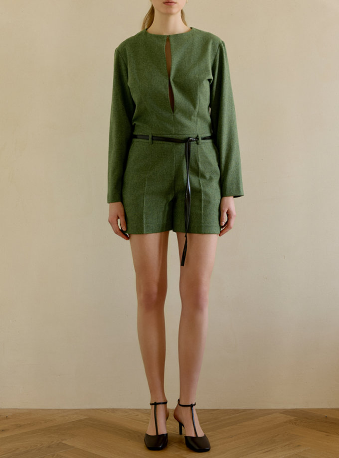 Міні-комбінезон зелений WKMF (WKMF_258_1)