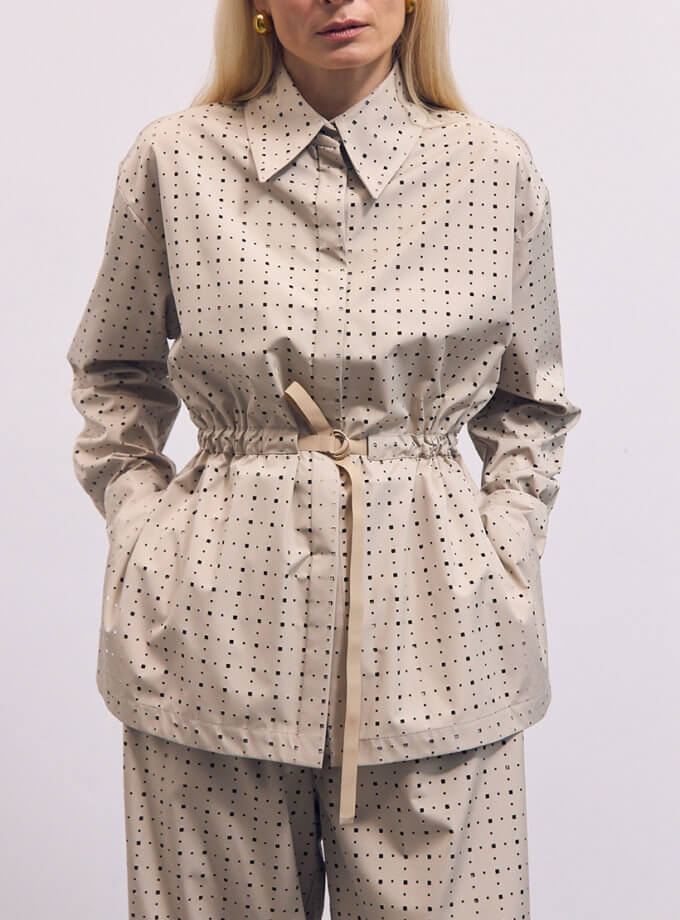 Сорочка з перфорованої плащівки NAGRODZKI.S (NGRDZK_1009)