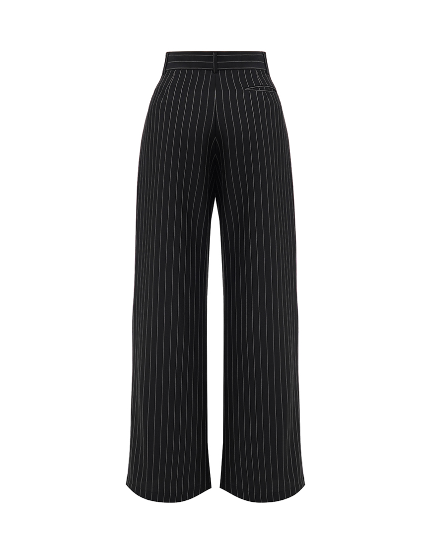 Ambitna5529 (1) Брюки чорні у смужку AMBITNA (Ambtn_4) - фото 4