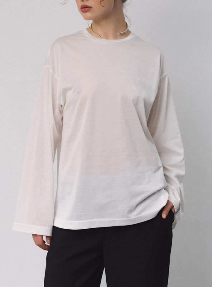 Лонгслів молочний NOMA STUDIO (NOMA_32025_W)