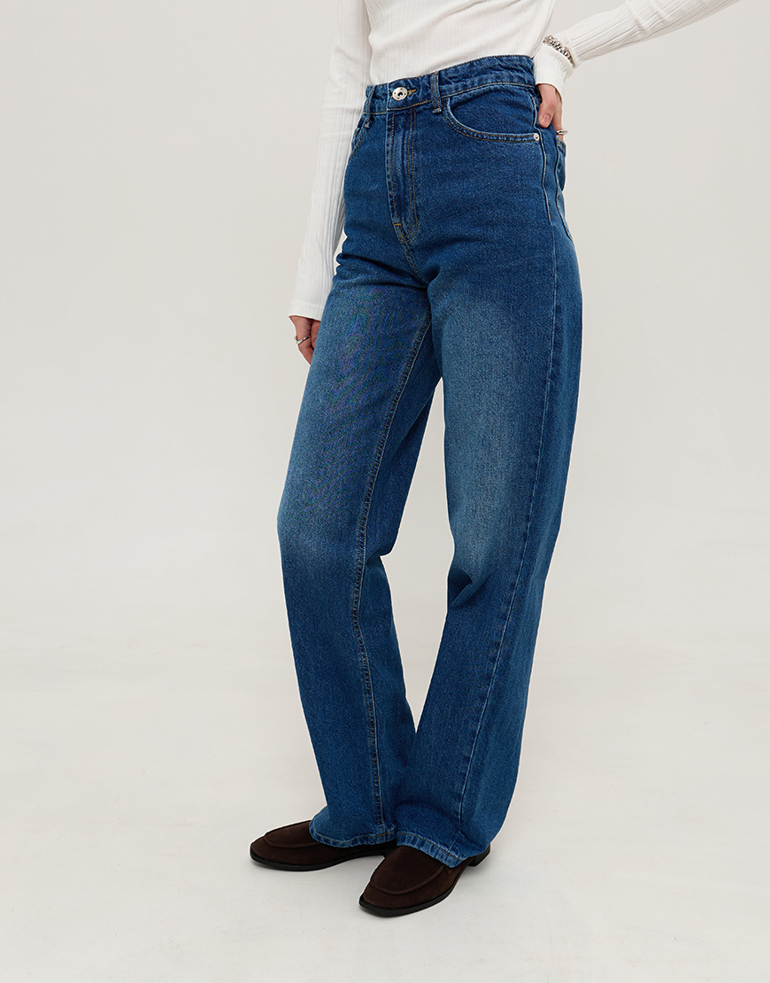 IMG_2523 Джинси прямі синього кольору ANNA YAKOVENKO (AY_3953) - фото 4