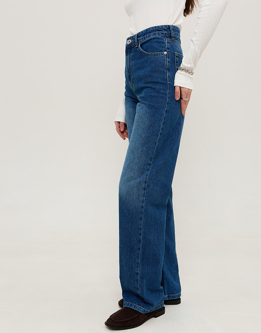 IMG_2527 Джинси прямі синього кольору ANNA YAKOVENKO (AY_3953) - фото 5