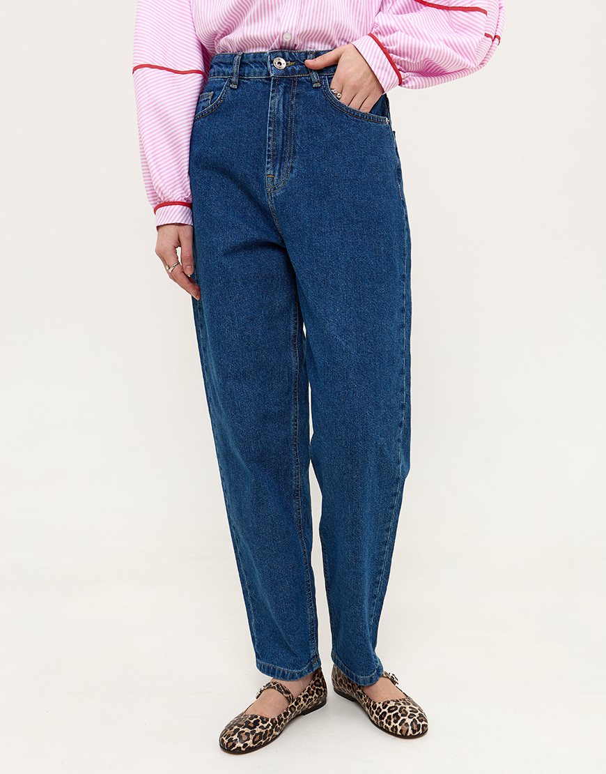 IMG_2671 Джинси-мом синього кольору ANNA YAKOVENKO (AY_3952) - фото 4