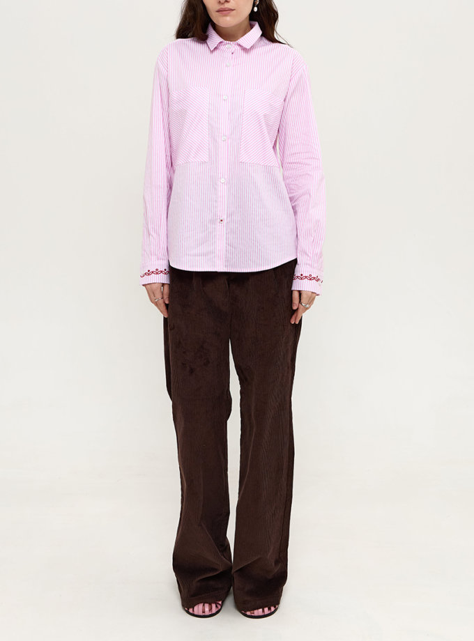 Вельветові брюки максі ANNA YAKOVENKO (AY_3949)