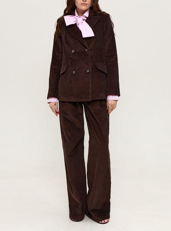 Вельветові брюки максі ANNA YAKOVENKO (AY_3949)