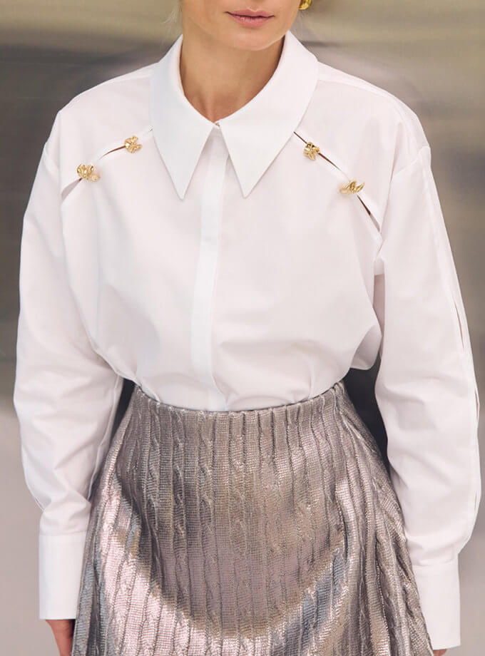 Сорочка з декоративними ґудзиками NAGRODZKI.S (NGRDZK_1001)