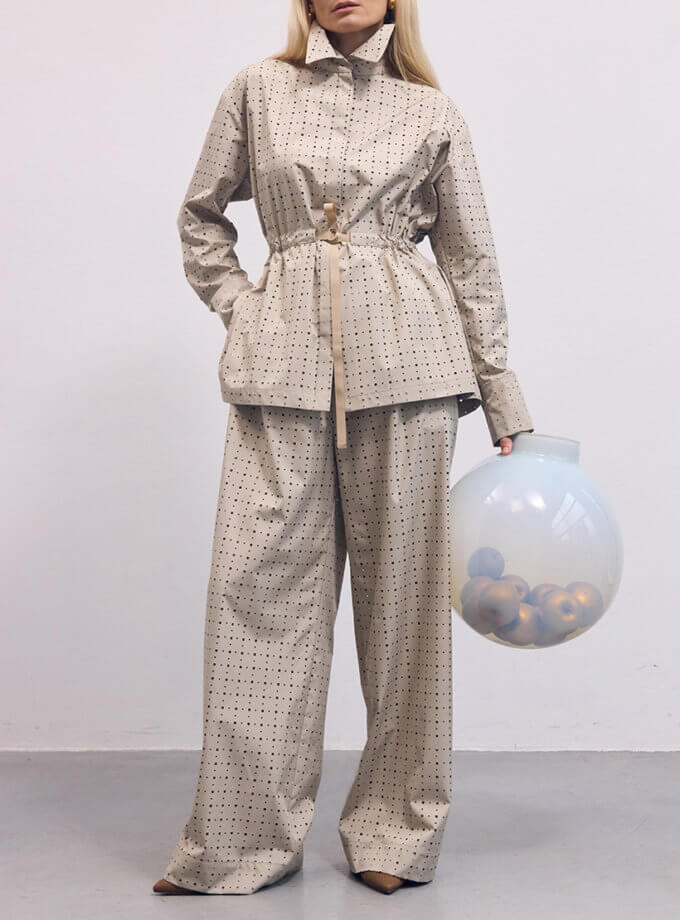 Штани з перфорованої плащівки NAGRODZKI.S (NGRDZK_1010)