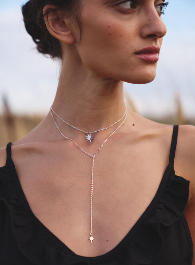 Підвіска з зірочками Timeless NI GRAMA DRAMY (NGD_acc-stars-time-silver)