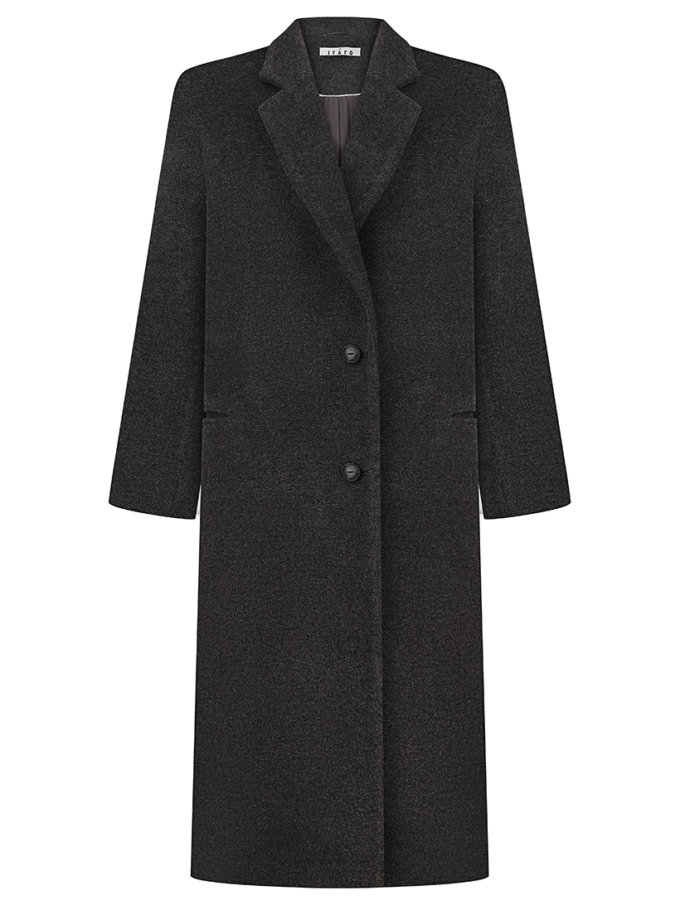 Пряме пальто з вовни на ґудзиках IRARO (IR_SS25_GC_006)