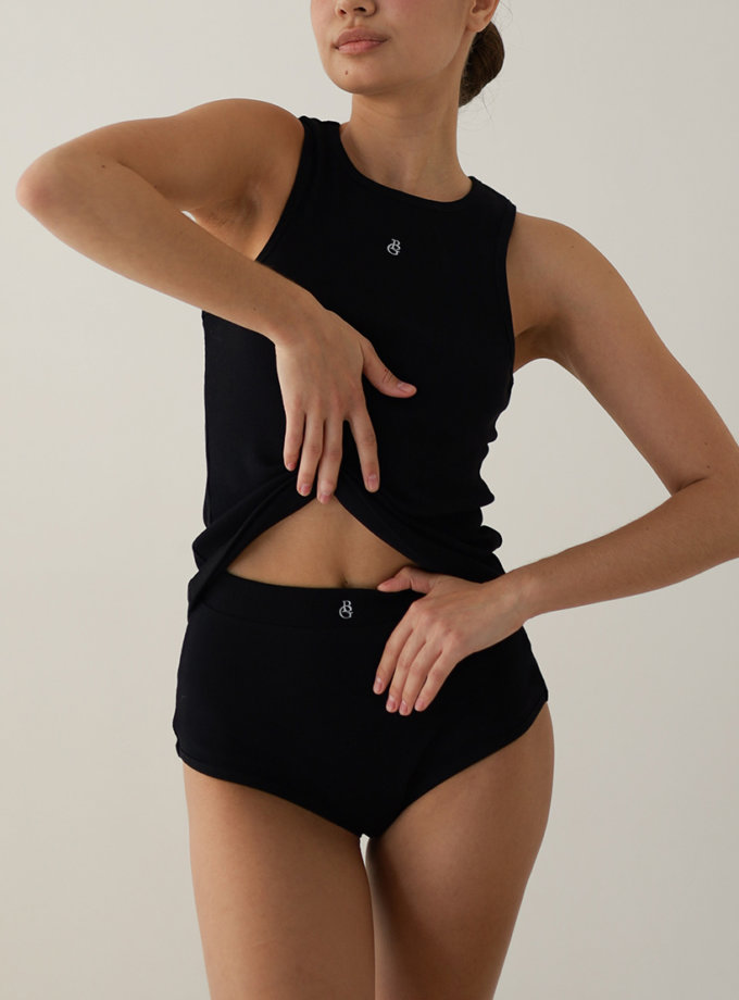 Боксери в рубчик чорні BODY GLOW (BG_BOX01_BLK)