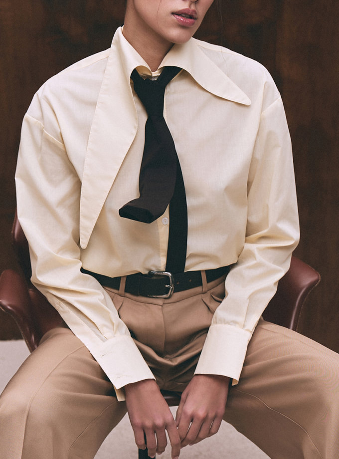 Сорочка з коміром  Louvre BÚDZIKO (BDZ_LVR-SHT-YLW-SS25)