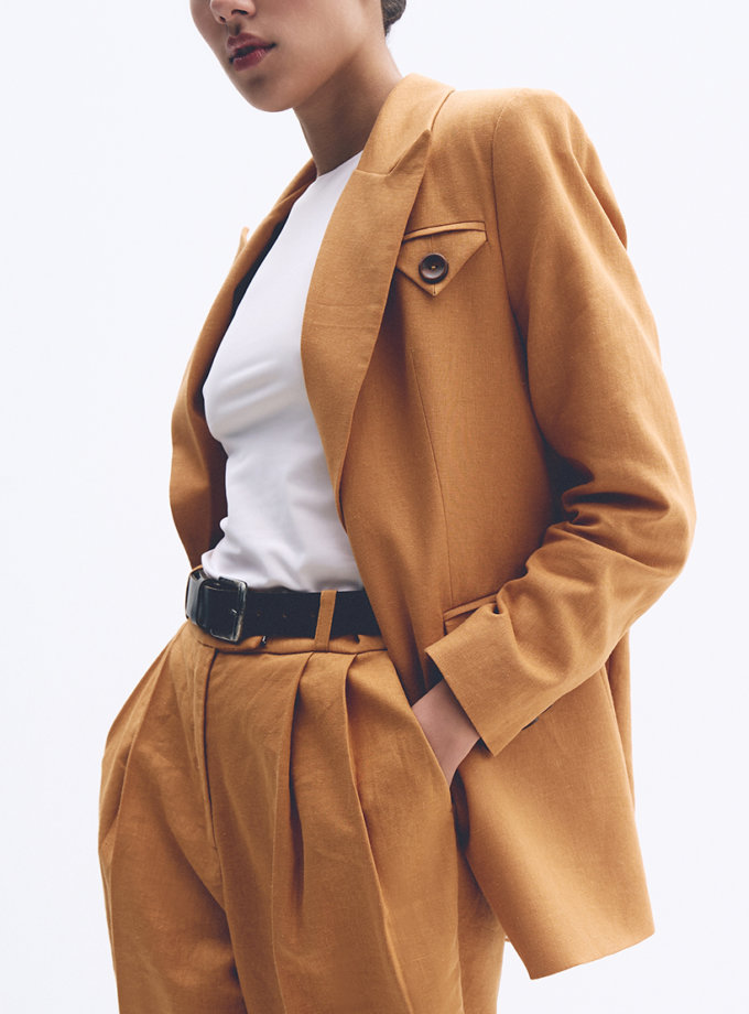 Sienna лляний піджак BÚDZIKO (BDZ_SNN-ORG-BLZ-SS25)