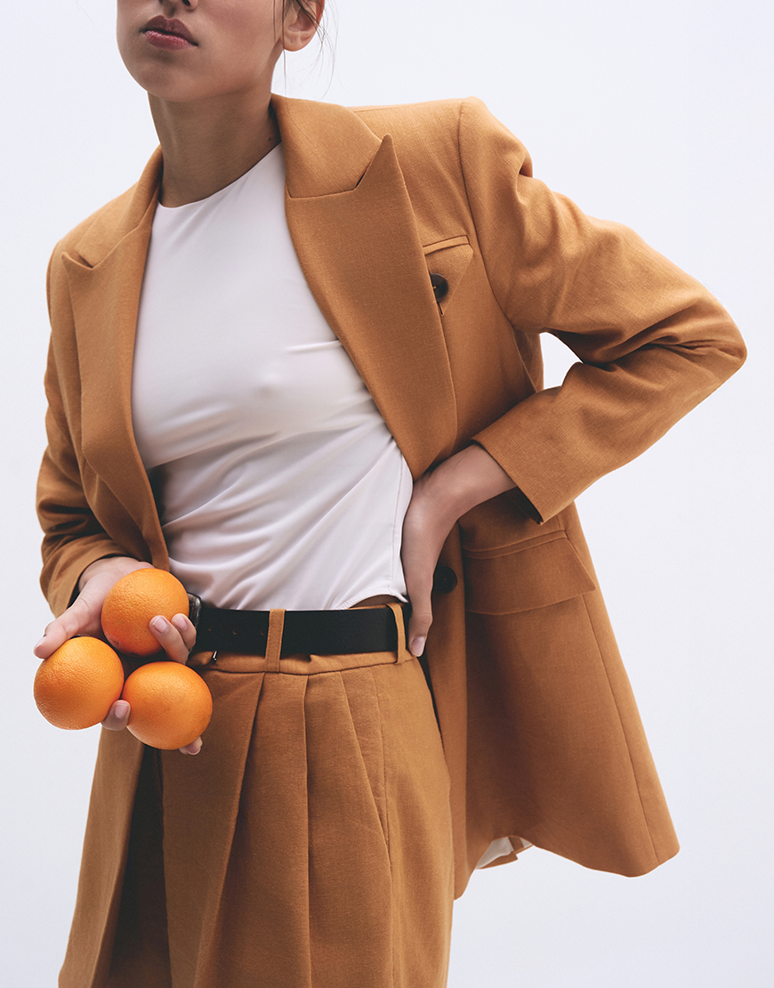 Lviv brand 2.030960 2 Sienna лляний піджак BÚDZIKO (BDZ_SNN-ORG-BLZ-SS25) - фото 3