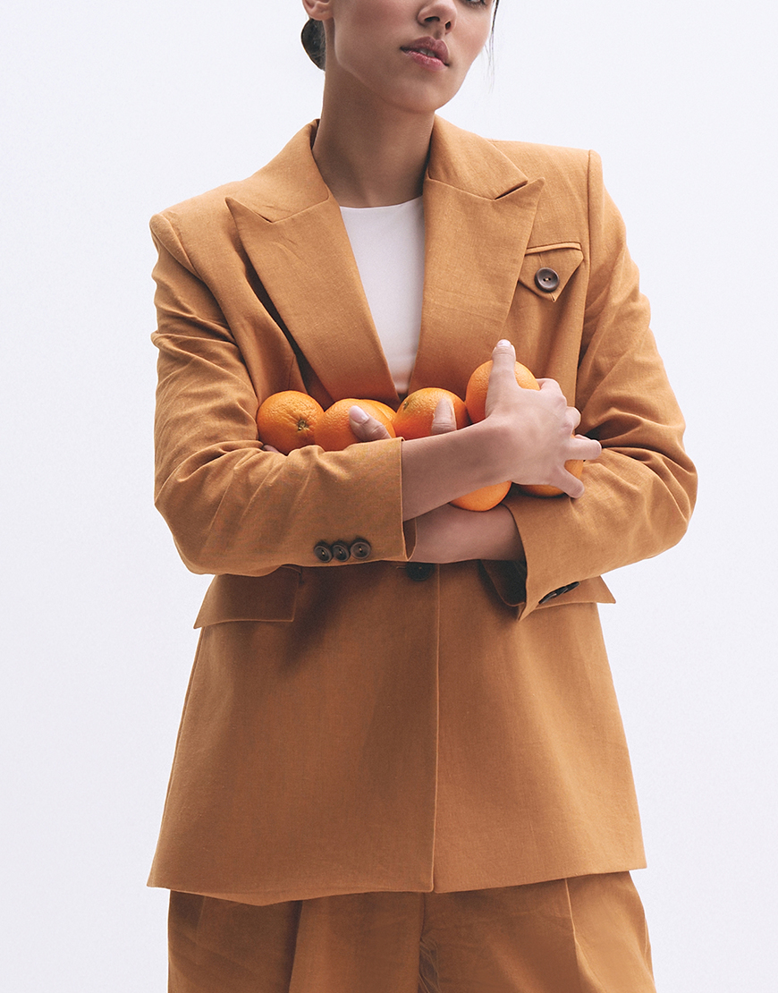 Lviv brand 2.030986 2 Sienna лляний піджак BÚDZIKO (BDZ_SNN-ORG-BLZ-SS25) - фото 2